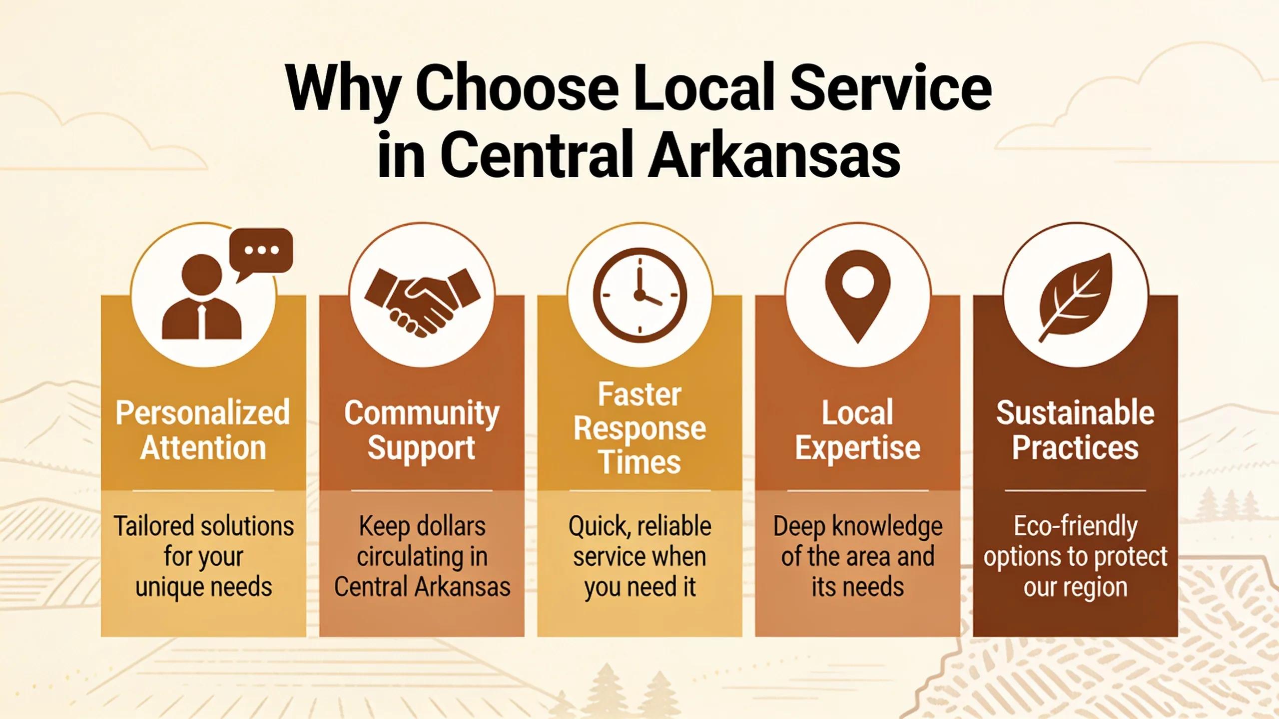 Why Choose Local Service in Central Arkansas